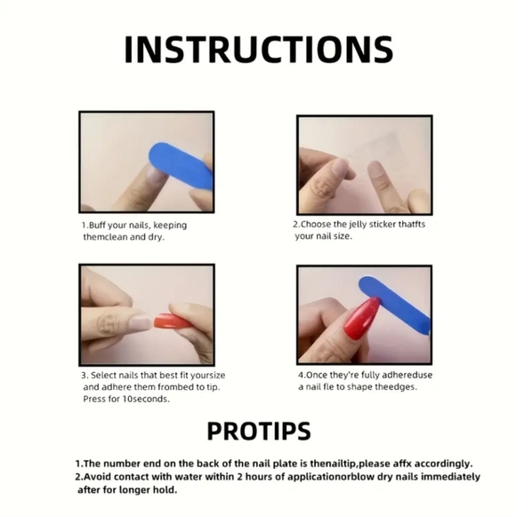 Hello Kitty Cute Pastel Reusable Press-on Nail Kit W/Jelly Tab Sheet & Nail File - Picture 8 of 9